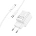 Зарядний пристрій з кабелем USB+Type-C/Type-C 1 м HOCO C149A Charm 30 W 12 V 2.5 А білий (RZN-23106389) Зарядний пристрій з кабелем USB+Type-C/Type-C 1 м HOCO C149A Charm 30 W 12 V 2.5 А білий (RZN-23106389)