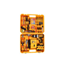 Дриль/шуруповерт + набір інструментів ((жовта), жовта валіза, 2 акум. 24V) (AT-CD2106-121) new (RZN-23103185)