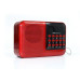 Радіоприймач BKK S61 USB MP3 червоний (RZN-23092794)