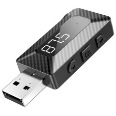 FM-трансмітер модулятор XO BCC16 Bluetooth AUX TF з дисплеєм чорний (RZN-23102682)