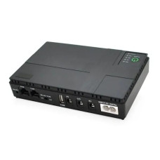 Джерело безперебійного живлення DC UPS для роутера, ONU, камер – 5V/9V/12V, багатофункціональний портативний UPS з USB та кабелями new (RZN-23105413)