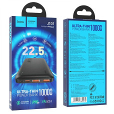 Універсальна мобільна батарея 10000 mAh Hoco J101 Astute 22.5 W повербанк чорний (RZN-23100981)