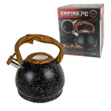 Чайник для плити Empire EM-7705 нержавіюча сталь 3 л чорний (RZN-23101420)
