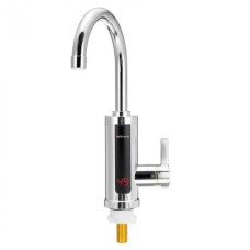 Водонагрівач проточний LED дисплей RX-011 нижнє підведення вертикальний 3000 Вт сріблястий (RZN-23093848)