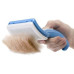 Щітка-пуходерка для вичісування шерсті для котів та собак Pet Zoom Self Cleaning 28613-43 блакитний (RZN-23101835)