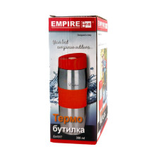 Термокухоль нержавіюча сталь 0.4 л Empire ЕМ-1517-1 з клапаном блакитний (RZN-23099598)