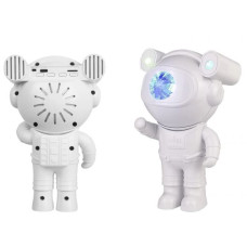 Нічник-проектор Астронавт з пультом і таймером 19.5 см динамик Bluetooth білий (RZN-23096610)
