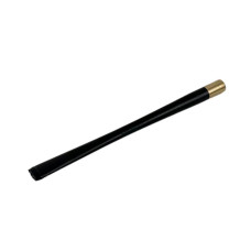 Мундштук для паління 9-57 9 см чорний з золотистим (RZN-23100704)