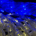 Світлодіодна гірлянда-завіса прозорий дріт Прапор України 120 LED Magic Lights ліхтарики 3 х 2 м мульти (RZN-23095768)