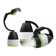 Ліхтар кемпінговий акумуляторний SHAYING SY-798 4.2 Вт трансформер 3в1 портативний ручний чорний з зеленим (RZN-23095572)