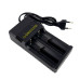 Зарядний пристрій 2x18650 Charger MS-282AD 2400mA 4.2В чорний (RZN-23095772) Зарядний пристрій 2x18650 Charger MS-282AD 2400mA 4.2В чорний (RZN-23095772)