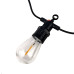 Світлодіодна гірлянда белт-лайт вулична чорний дріт 10 LED Magic Lights лампа з мерехтінням 5 м теплий білий (RZN-23096677)