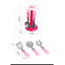 Дитячий ігровий набір 7в1 Кухонне приладдя Technok Toys 6726 Cookware зі стійкою (RZN-23094253)