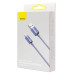 Кабель USB/Apple Lightning 1.2 м Baseus Crystal Shine 2.4 А фіолетовий (RZN-23099521)