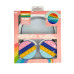 Навушники дитячі бездротові накладні POP IT Rainbow Headset 950BT FM MP3 Bluetooth білий (RZN-23100637)