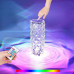 Нічник LED Crystal Rose Ambience RGB USB з пультом 22 см прозорий (RZN-23094629)