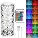 Нічник LED Crystal Rose Ambience RGB USB з пультом 22 см прозорий (RZN-23094629)