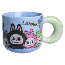 Чашка порцелянова Labubu 400 (мл) подарункова кружка прикольна чашка для дітей на подарунок FM-22D (LG-FM-22D)