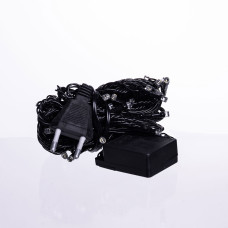 Новорічна кімнатна гірлянда нитка 6 м 50 LED чорний провід Білий W50LED6MBW (LG-W50LED6MBW)