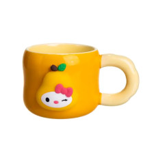 Кубок порцелянова з магнітом Sanrio 400 (мл) подарункова кружка прикольна чашка для дітей на подарунок Помаранчевий FM-37B (LG-FM-37B)