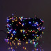 Новорічна гірлянда вулична 50 м 500 LED з сонячною батареєю чорний провід Мультиколір SB500L50MBML (LG-SB500L50MBML)
