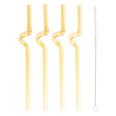 Набір 4 скляних трубочок із йоржиком для чищення HP-34-34Y (LG-HP-34-34Y)