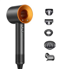 Фен стайлер для волосся 5 в 1 Supersonic Premium 1600 Вт 5 насадок 3 режими швидкості Золотий PH770GGOLD (LG-PH770GGOLD)