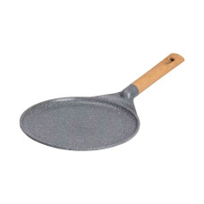 Алюмінієва млинна сковорода з мармуровим антипригарним покриттям Ø 26 см, товсте дно MGC сірий HP-4-429G (LG-2358506326)