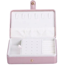 Скринька для прикрас з еко шкіри 16×11×4.7 см органайзер для ювелірних виробів HP-5-30PP (LG-HP-5-30PP)