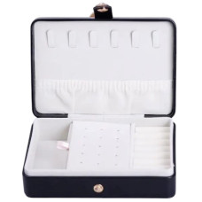 Скринька для прикрас з еко шкіри 16×11×4.7 см органайзер для ювелірних виробів HP-5-30B (LG-HP-5-30B)