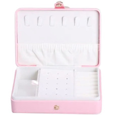 Скринька для прикрас з еко шкіри 16×11×4.7 см органайзер для ювелірних виробів HP-5-30P (LG-HP-5-30P)
