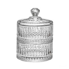 Конфетница стеклянная двухуровневая Ø 10 см круглая HP-YH-71 Конфетница стеклянная двухуровневая Ø 10 см круглая HP-YH-71