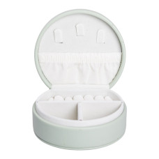 Скринька для прикрас з еко шкіри 10×9×4.5 см ​​органайзер для ювелірних виробів HP-5-31GR (LG-HP-5-31GR)