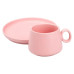 Чашка з блюдцем порцелянова 300 мл Рожева HP7209P (LG-2183918490) Чашка з блюдцем порцелянова 300 мл Рожева HP7209P (LG-2183918490)