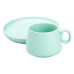 Чашка з блюдцем порцелянова 300 мл М'ятна HP7209TU (LG-2183918489) Чашка з блюдцем порцелянова 300 мл М'ятна HP7209TU (LG-2183918489)