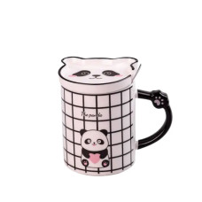 Чашка порцелянова The Panda 350мл з блюдцем та ложкою HPCY8369C (LG-2028389898) Чашка порцелянова The Panda 350мл з блюдцем та ложкою HPCY8369C (LG-2028389898)