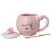 Чашка порцелянова Flamingo 500мл з кришкою і ложкою чашки для кави Nice day HPCY8276ND (LG-2056292344)