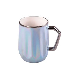 Чашка порцелянова Glaze 450мл у дзеркальній глазурі чашки для кави Блакитний HPCYM0885BL (LG-2028451199) Чашка порцелянова Glaze 450мл у дзеркальній глазурі чашки для кави Блакитний HPCYM0885BL (LG-2028451199)