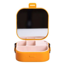 Скринька для прикрас 9×9×3.8 см міні органайзер для ювелірних виробів HP-5-27O (LG-HP-5-27O)