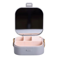 Скринька для прикрас 9×9×3.8 см міні органайзер для ювелірних виробів HP-5-27G (LG-HP-5-27G)