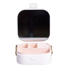 Скринька для прикрас 9×9×3.8 см міні органайзер для ювелірних виробів HP-5-27W (LG-HP-5-27W)