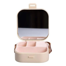 Скринька для прикрас 9×9×3.8 см міні органайзер для ювелірних виробів HP-5-27BE (LG-HP-5-27BE)