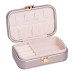 Скринька для прикрас з еко шкіри 12×7.5×4 см із застібкою органайзер для ювелірних виробів HP-5-34CR (LG-HP-5-34CR)
