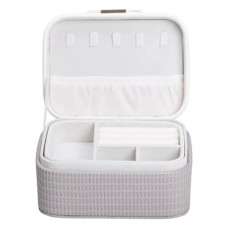 Скринька для прикрас з еко шкіри 15.5×11.5×8.5 ​​органайзер для ювелірних виробів HP-5-37BE (LG-HP-5-37BE)