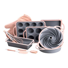 Силіконовий набір форм для випічки з антипригарним покриттям з кухонним приладдям та прихваткою 11 шт HP34542 (LG-2183953905) Силіконовий набір форм для випічки з антипригарним покриттям з кухонним приладдям та прихваткою 11 шт HP34542 (LG-2183953905)