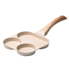 Сковорода квадратна порційна на 3 секції з антипригарним покриттям бежева HP39571W (LG-HP39571W)