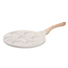 Сковорода смайл Ø 26.5 (см) на 7 секцій для панкейків бежева HP39584W (LG-HP39584W)