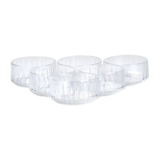 Салатниці порційні набір 6 штук скляні круглі прозорі HP522 (LG-2148787605) Салатниці порційні набір 6 штук скляні круглі прозорі HP522 (LG-2148787605)