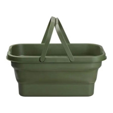 Складний кошик для пікніка з кришкою-столиком 44.8х26х14 см Зелений SJ-0120GR (LG-SJ-0120GR)