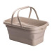 Складний кошик для пікніка з кришкою-столиком 44.8х26х14 см Бежевий SJ-0120BE (LG-SJ-0120BE)